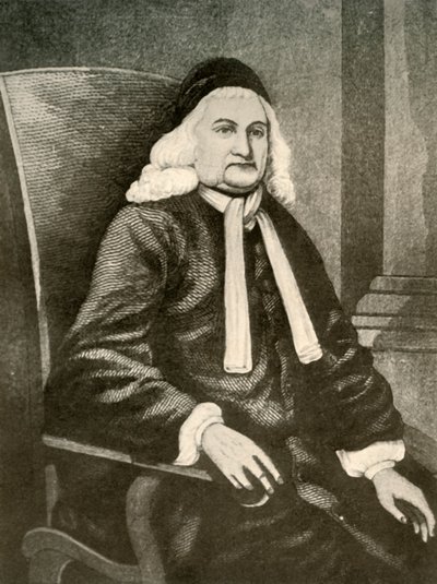 Porträt von Samuel Sewall, in Perücke und langem Mantel, um 1700-1720, 1937 von Unbekannt