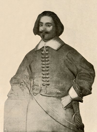 Porträt von Sir John Leverett, in Buffcoat und einfacher Soldatenbinde, 1640-1660, 1937 von Unbekannt