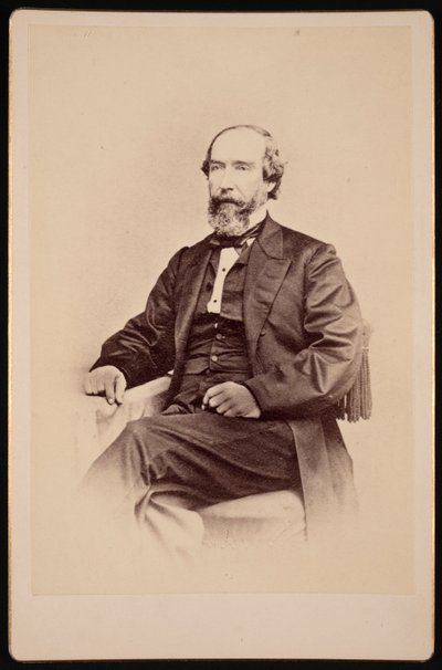 Porträt von Walter Lenox 1817-1874, vor 1874 von Unbekannt