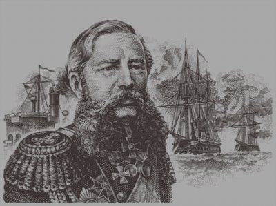 Porträt des Admirals Grigory Ivanovich Butakov 1820-1882, 20. Jahrhundert von Unbekannt