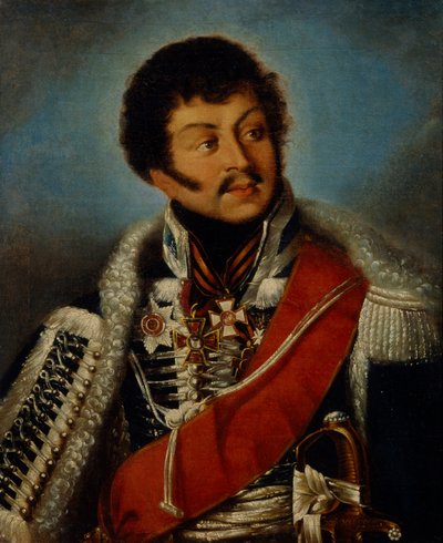 Porträt des Generals Dmitry Dmitrievich Shepelev, 1771-1841 von Unbekannt