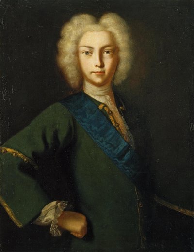 Porträt des Zaren Peter II. von Russland 1715-1730, 18. Jahrhundert von Unbekannt