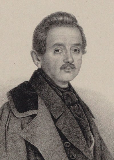Porträt des Komponisten Alexei Fyodorovich Lvov 1798-1870 von Unbekannt