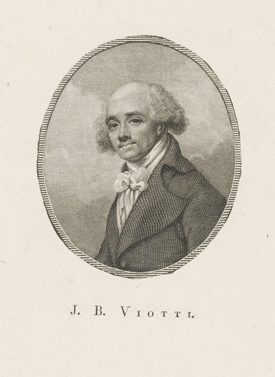 Porträt des Komponisten Giovanni Battista Viotti 1755-1824, ca. 1800 von Unbekannt