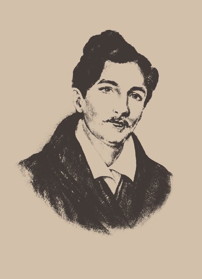 Porträt des Komponisten und Gitarristen Nikolai Iwanowitsch Alexandrow 1818-1884 von Unbekannt