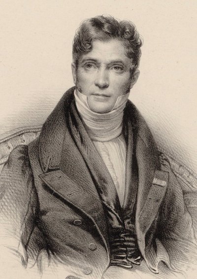 Porträt des Dirigenten und Komponisten Gaspare Spontini 1774-1851, ca. 1844 von Unbekannt