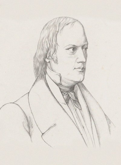 Porträt des Dirigenten und Komponisten Johann Nepomuk Schelble 1789-1837, ca. 1830-1840 von Unbekannt
