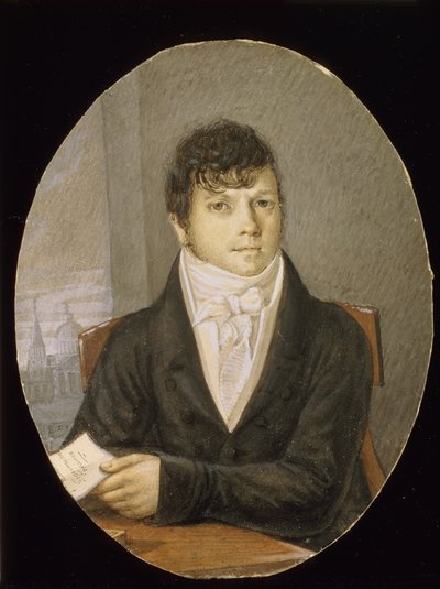 Porträt des Tänzers, Ballettmeisters und Drehbuchautors Ivan Valberkh 1766-1819 von Unbekannt