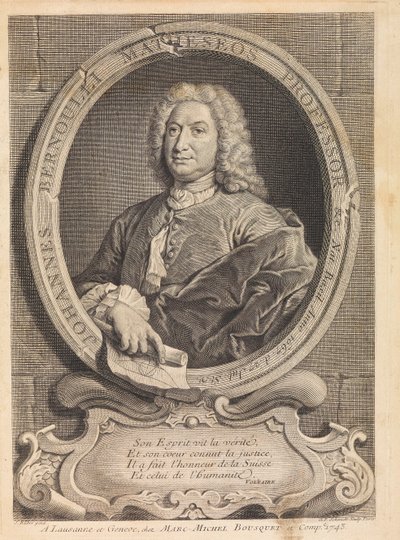 Porträt des Mathematikers Johann Bernoulli von Unbekannt