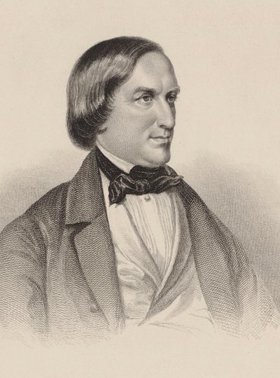 Porträt des Pianisten und Komponisten Karl August Krebs von Unbekannt