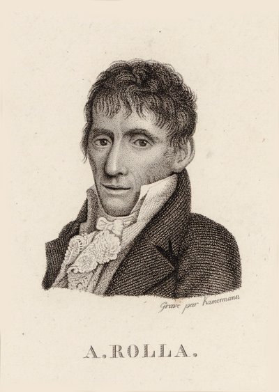 Porträt des Geigers und Komponisten Alessandro Rolla 1757-1841, 1790 von Unbekannt