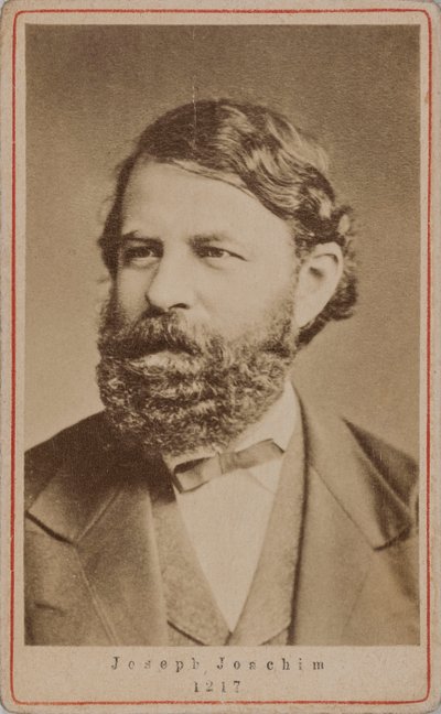 Porträt des Geigers und Komponisten Joseph Joachim 1831-1907, 1870er Jahre von Unbekannt