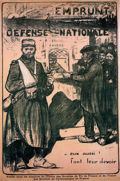 Plakat zu Ehren der Kriegsanstrengungen, Französisch, Erster Weltkrieg, 1914-1918 von Unbekannt