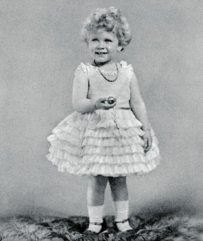 Prinzessin Elizabeth im Alter von zwei Jahren, 1928, 1937 von Unbekannt