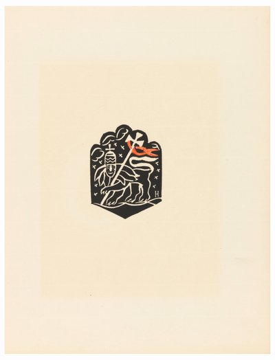 Druck, Vignette, Platte X, Äthiopien, cili Christos, Madonna und Heilige, wie ich sie in den Illuminierungen alter äthiopischer Kodizes gesehen habe, Portfolio, 1920 von Unbekannt
