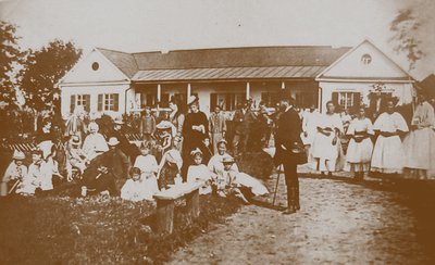 Pjotr I. Tschaikowski 1840-1893 mit der Familie Davydov im Anwesen Kamenka von Unbekannt
