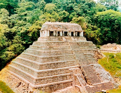 Pyramide und Tempel der Inschriften, Palenque, Mexiko, 7. Jahrhundert von Unbekannt