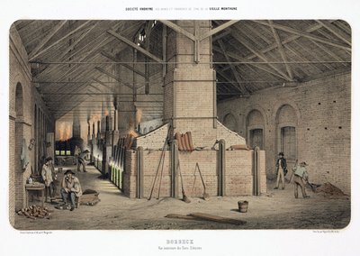 Verarbeitung von Rohstoffen, Metallurgieöfen in Borbeck, Deutschland von Unbekannt