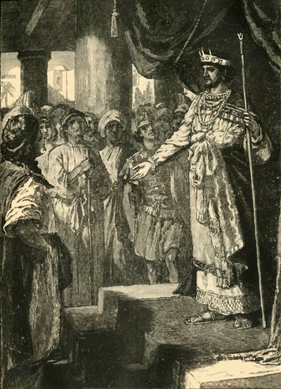 Rehabeam nimmt den Rat der jungen Männer an, 1890 von Unbekannt