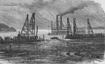 Entfernen von Hindernissen durch Baggern, 1883 von Unbekannt