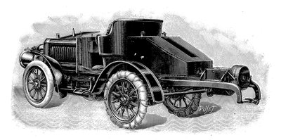 Renards Traktoreinheit, zeigt Anhängevorrichtung für Anhänger, Französisch, 1904 von Unbekannt