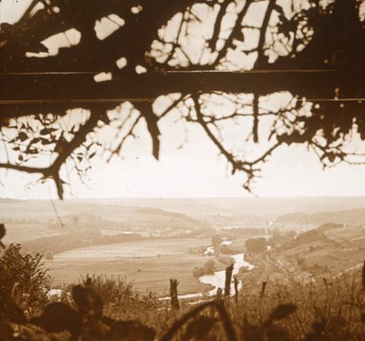 Fluss Maas, gesehen aus den Schützengräben, Verdun, Nordfrankreich, ca. 1914-1918 von Unbekannt