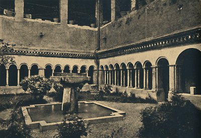Rom - Kreuzgänge der SS. Quattro Coronati auf dem Caelius-Hügel. Erbaut 1113, 1910 von Unbekannt