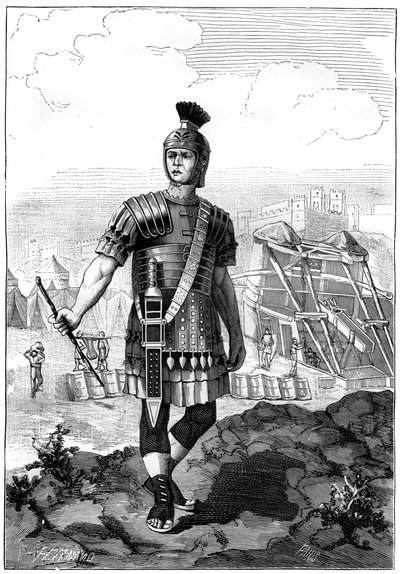 Römischer Zenturio erobert die Gallier unter Julius Caesar, 1. Jahrhundert v. Chr., 1882-1884 von Unbekannt