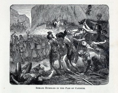 Die Römer gedemütigt im Pass von Caudium, 1882 von Unbekannt