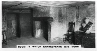 Zimmer, in dem Shakespeare geboren wurde von Unbekannt