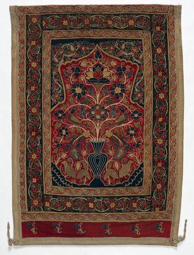 Königliches Rundzelt für Muhammad Shah, Wandpaneel mit einem Paneel B, 1834-1848 von Unbekannt