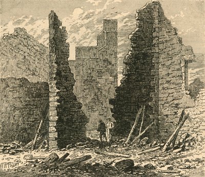 Ruinen des Barbican auf dem Ludgate Hill, 1792, 1897 von Unbekannt
