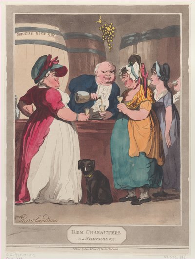 Seltsame Charaktere in einem Gebüsch, 1. November 1808 von Unbekannt