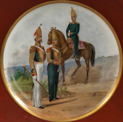 Russische Grenadiere Platte, 1850er Jahre von Unbekannt