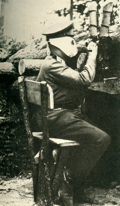 Russischer Soldat mit Periskopgewehr, Erster Weltkrieg von Unbekannt