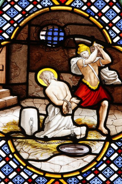 Kathedrale Saint-Corentin, Quimper: Tod von Johannes dem Täufer, Quimper, Frankreich von Unbekannt