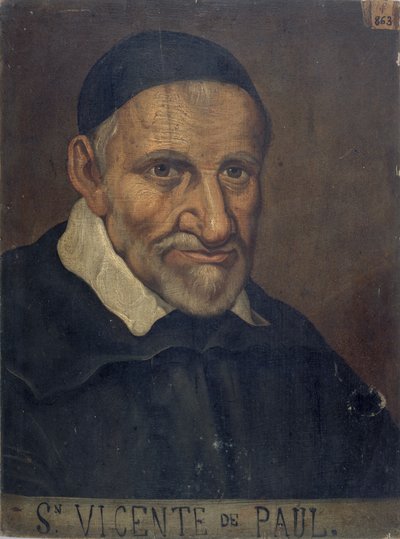 Heiliger Vinzenz von Paul 1581-1660, ca. 1660 von Unbekannt