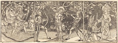 Heilige Christophorus, Sebastian und Rochus, um 1495 von Unbekannt