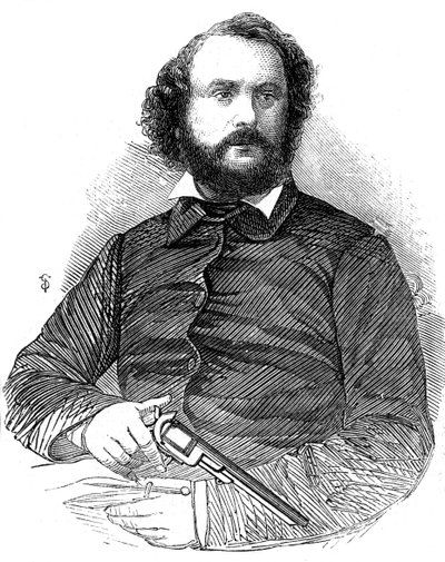 Samuel Colt 1814-1862, Erfinder des Colt-Revolvers, 1856 von Unbekannt