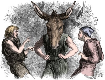 Szene aus Shakespeares Ein Sommernachtstraum von Unbekannt
