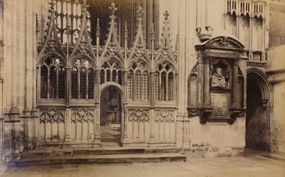 Szene des Martyriums, Kathedrale von Canterbury, 1929 von Unbekannt