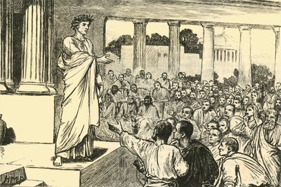 Scipios Appell an das Volk, 1890 von Unbekannt