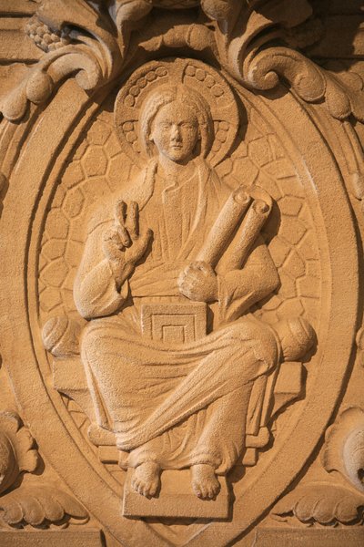 Skulptur von Christus in der Basilika von Soulac, Soulac, Frankreich von Unbekannt