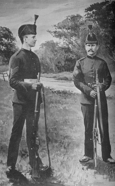 Sergeants, die Rifle Brigade, ca. 1880 von Unbekannt