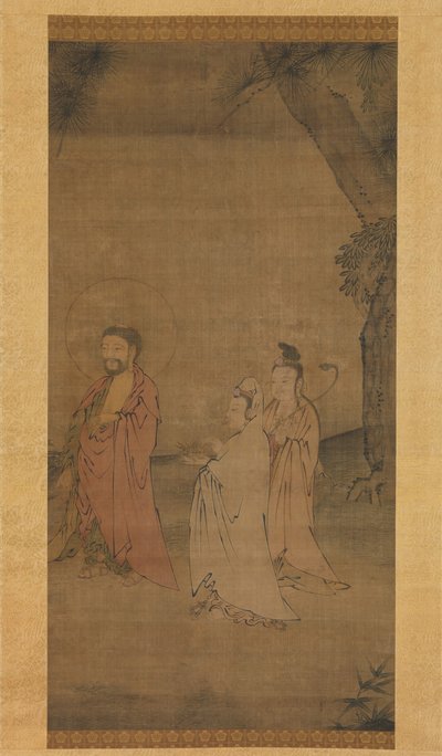 Shakyamuni kommt von den Bergen herab, spätes 13. bis frühes 14. Jahrhundert von Unbekannt