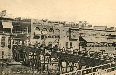 Seitenansicht der Whiteley-Brücke, Basra, ca. 1918-1939 von Unbekannt
