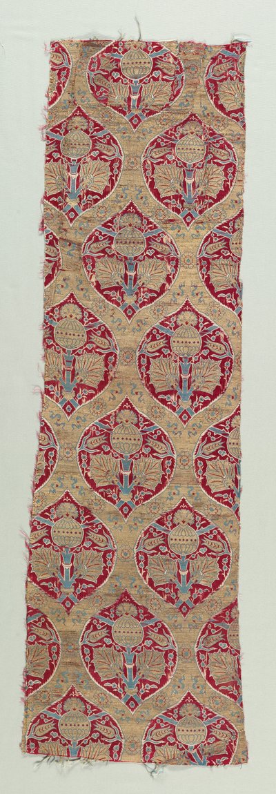 Seiden- und Goldbrokatfragmente, 1600-1650 von Unbekannt