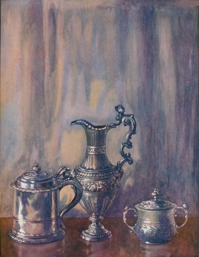 Silberner Krug, 1695, Krug, 1746, Becher und Deckel, 1658, um 19. Jahrhundert, 1920 von Unbekannt