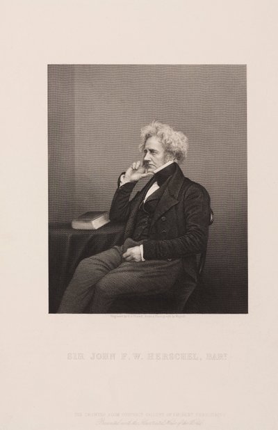 Sir John Herschel, englischer Astronom und Wissenschaftler, um 1860 von Unbekannt