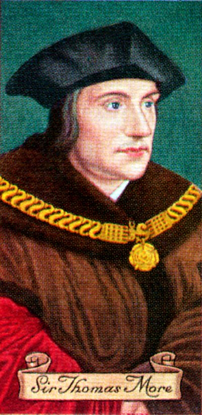 Sir Thomas More, aus einer Serie von Zigarettenkarten, 1935 von Unbekannt
